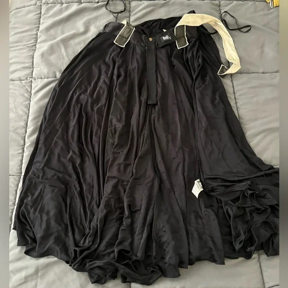 Dolce & Gabbana Silk Bow Waist Midi Dress Iconic Runway Piece $2,560 Retail - Picture 10 of 13